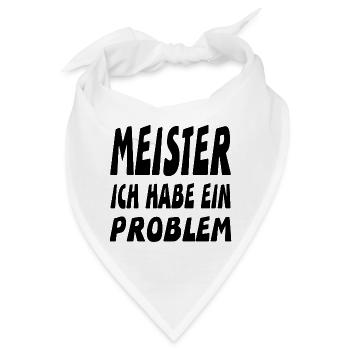 Meister - Bandana - Weiß - Vorne