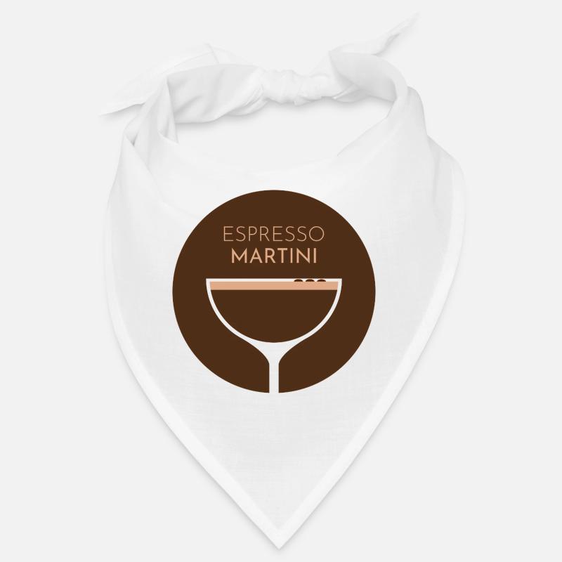Cocktail Espresso Martini - Décor de couleur plate Bandana