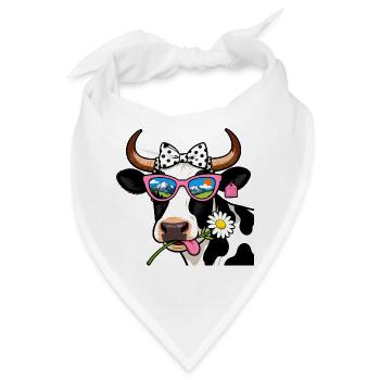 Kuhnatur-Goggles-Berge - Bandana - Weiß - Vorne