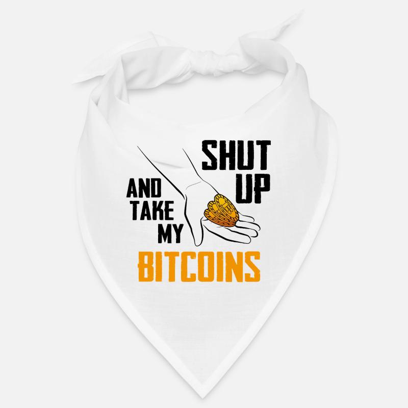 Bitcoin Hand Coins Emblem / Take my Bitcoin Bandana