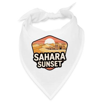 Sahara Sonnenuntergangsschloss - Bandana - Weiß - Vorne