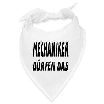 Mechaniker - Bandana - Weiß - Vorne