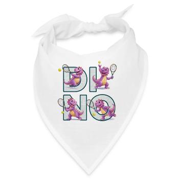Tennis Dino / Dino Tami Design - Bandana - Weiß - Vorne
