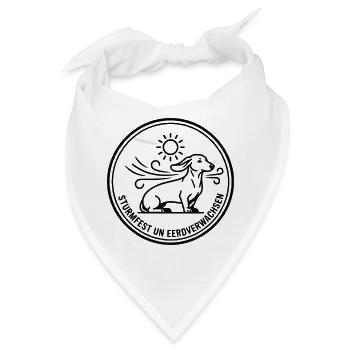 Sturmfest Dackel Badge - Bandana - Weiß - Vorne