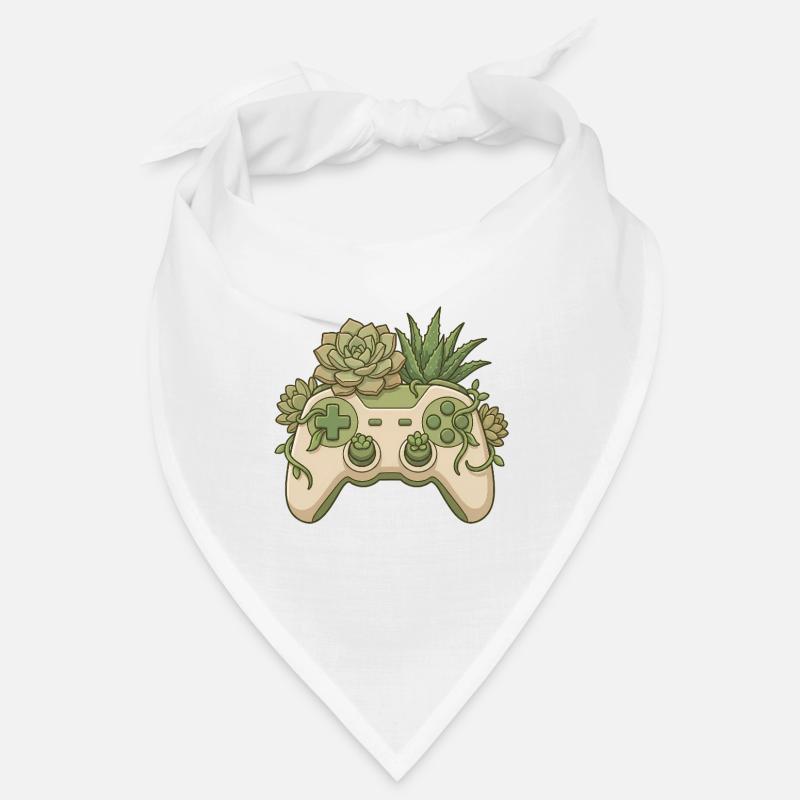 Sukkulent-Controller – Süßer Gaming-Aufkleber Bandana