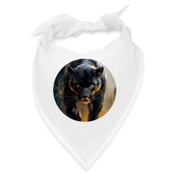 Design de Panthère noire - Bandana - Weiß - Vorne