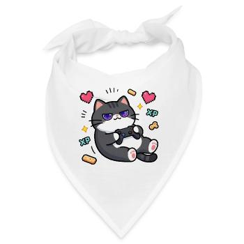 Chat Gamer Konsole Retro - Bandana - Weiß - Vorne
