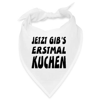 Kuchen - Bandana - Weiß - Vorne