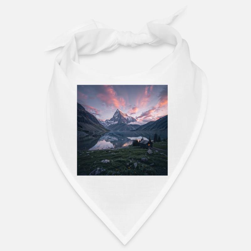 Alpine evening reflection Bandana