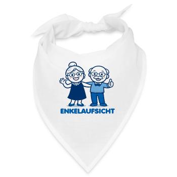 Enkelaufsicht Blaues Duo - Bandana - Weiß - Vorne