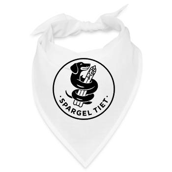 spargel tiet dackel - Bandana - Weiß - Vorne