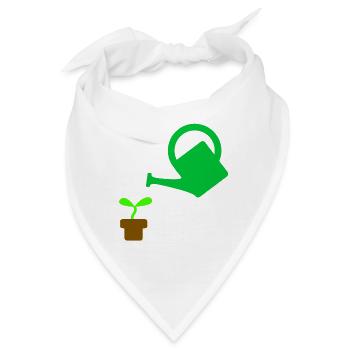 Garten - Bandana - Weiß - Vorne