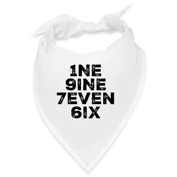 Vintage 1976 - Bandana - Weiß - Vorne