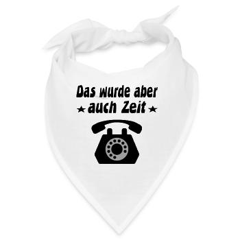 Telefon - Bandana - Weiß - Vorne