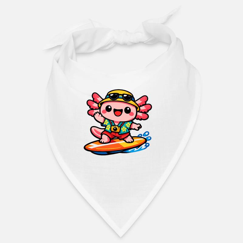 Kawaii Surfstrandheld Axolotl Bandana