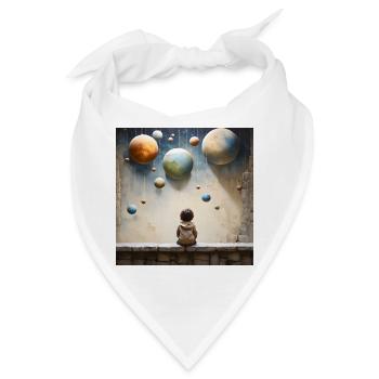 Planetengärten der Kindheit - Bandana - Weiß - Vorne