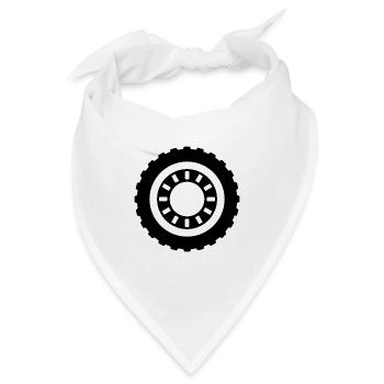 Papier - Bandana - Weiß - Vorne