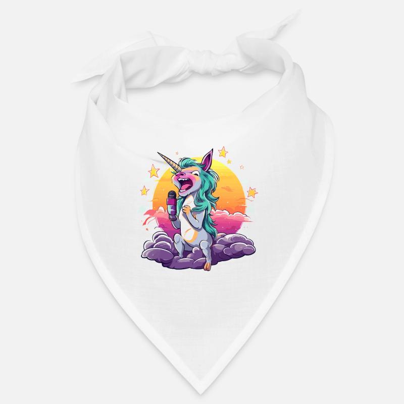 Licorne au coucher de soleil avec micro Bandana