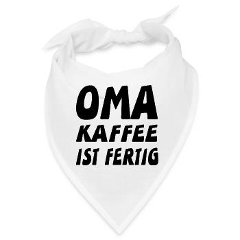 Oma - Bandana - Weiß - Vorne
