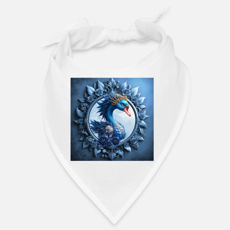 Blason du Phénix bleu dans le cadre Bandana