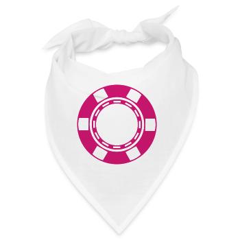 Casino-Münze - Bandana - Weiß - Vorne