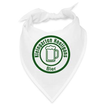 Kleingarten Hooligans – Freches Garten-Design mit  - Bandana - Weiß - Vorne