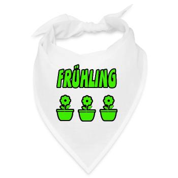 Frühling - Bandana - Weiß - Vorne