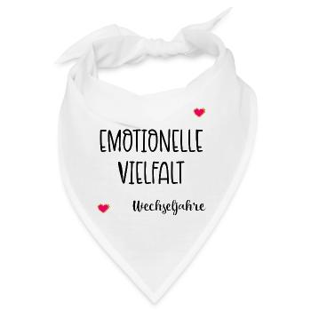 Menopause Emotionen Wechseljahre - Bandana - Weiß - Vorne