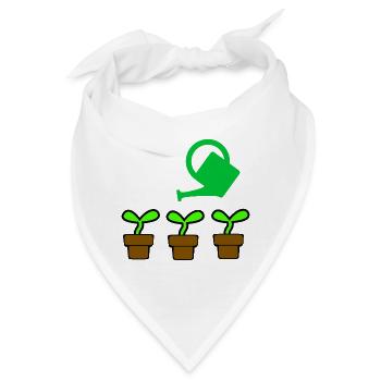 Garten - Bandana - Weiß - Vorne