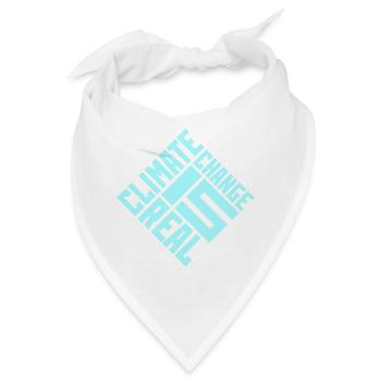 Climate Change Is Real Klimawandel Wissenschaft - Bandana - Weiß - Vorne