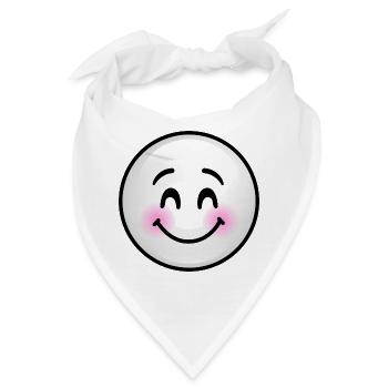 Niedliche graue Blase - Bandana - Weiß - Vorne