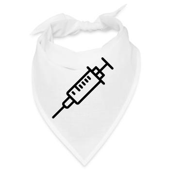 Spritze - Bandana - Weiß - Vorne