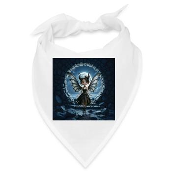 Nachtdämonenfee - Bandana - Weiß - Vorne
