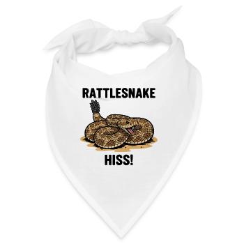 Klapperschlange Klapperschlange Gift Gefahr Schwarz - Bandana - Weiß - Vorne