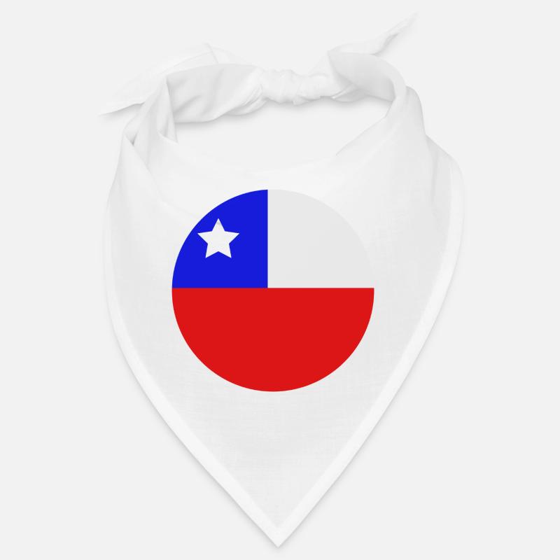 Drapeau chilien rond Bandana
