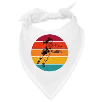 Pickleball Szene Geschenk für Pickleballsport Fans - Bandana - Weiß - Vorne