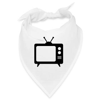 Retro-TV - Bandana - Weiß - Vorne