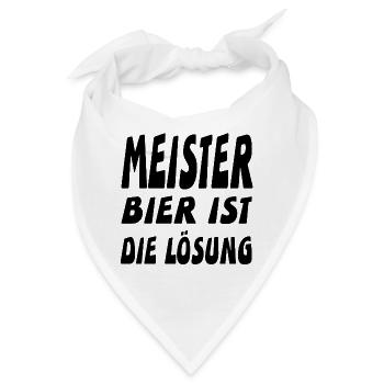 Meister - Bandana - Weiß - Vorne