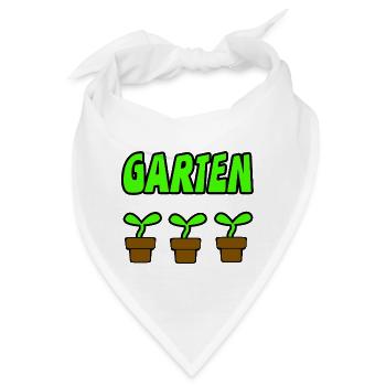 Garten - Bandana - Weiß - Vorne
