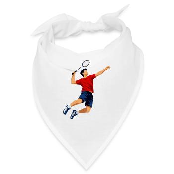 Badminton Smasher - Bandana - Weiß - Vorne