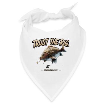 Vertrauen Sie dem Rig Karpfenfischerei-Design - Bandana - Weiß - Vorne