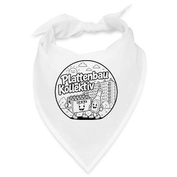 Plattenbau Kollektiv Casual - Bandana - Weiß - Vorne