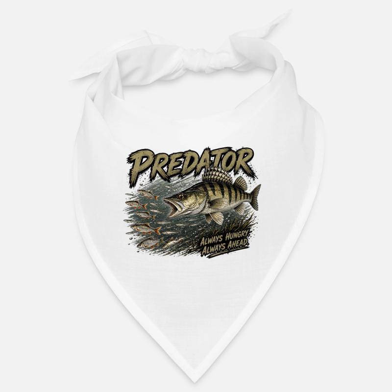 Fressfisch-Zander-Angriffs-Design Bandana