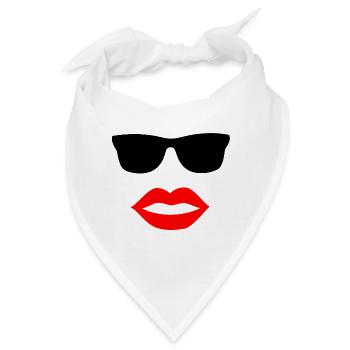 Sonnenbrille - Bandana - Weiß - Vorne