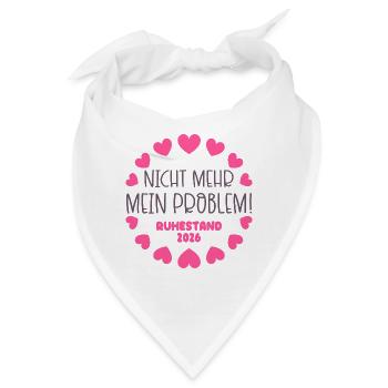 Nicht mehr mein Problem, Rente 2026 - Bandana - Weiß - Vorne