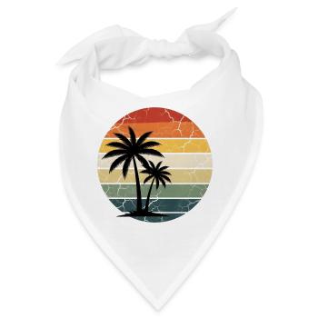 Tropischer Strandurlaub - Bandana - Weiß - Vorne