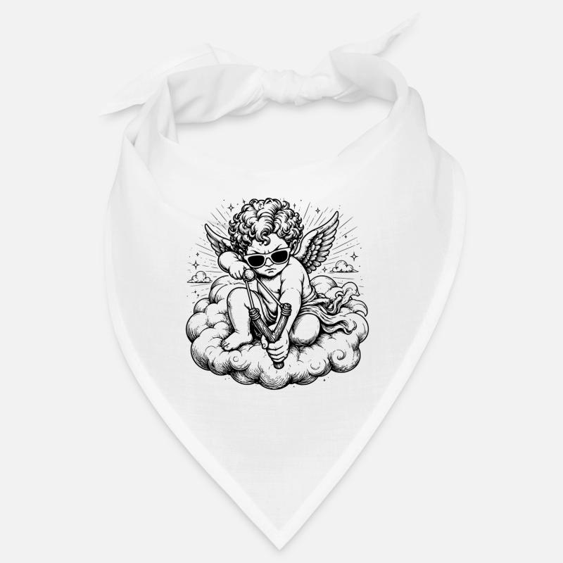 Wütender Cherub mit Steinschleuder Bandana