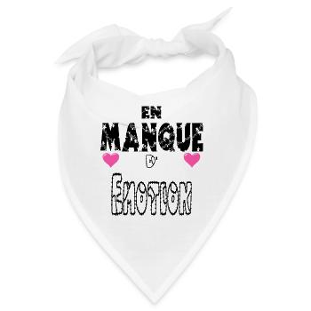 Bedürftig nach Emotionen - Bandana - Weiß - Vorne