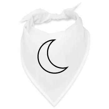 Half Moon - Bandana - Weiß - Vorne