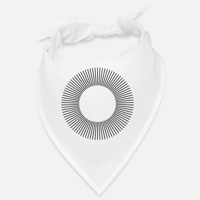 Conception de la composition des cercles de lignes Bandana